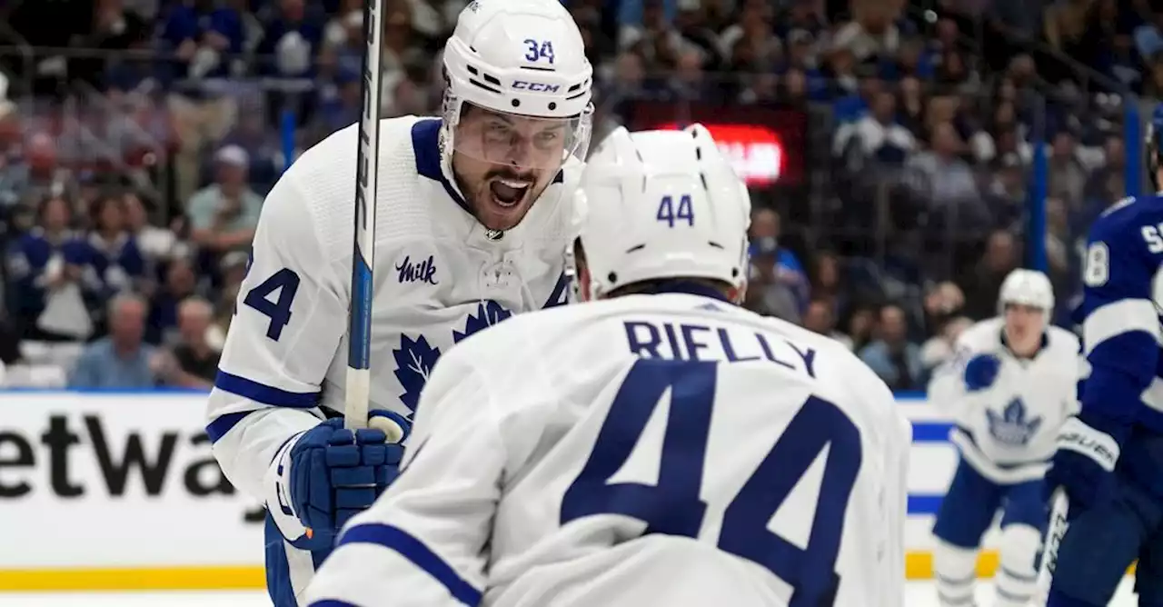 Auston Matthews, Morgan Rielly lead as Leafs force overtime with Lightning in Game 4 | TSN