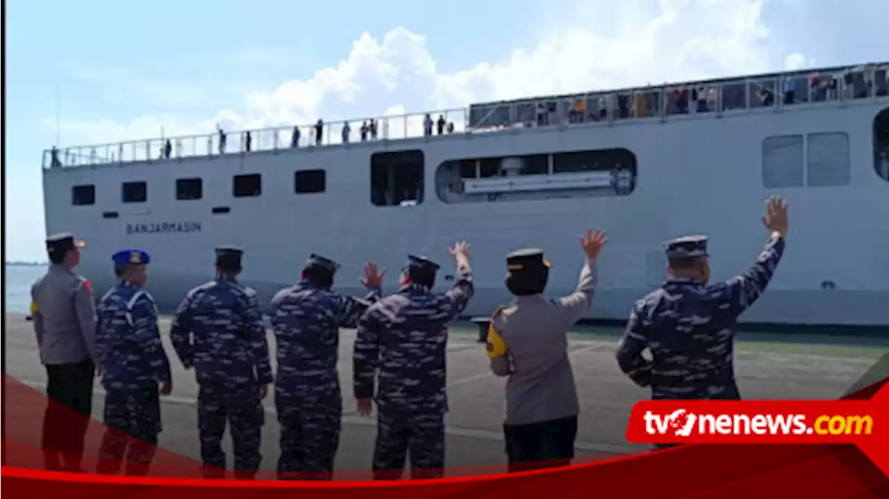 Ratusan Pemudik Roda 2 Balik ke Jakarta dengan KRI Banjarmasin 592, Ini Kesan Para Pemudik