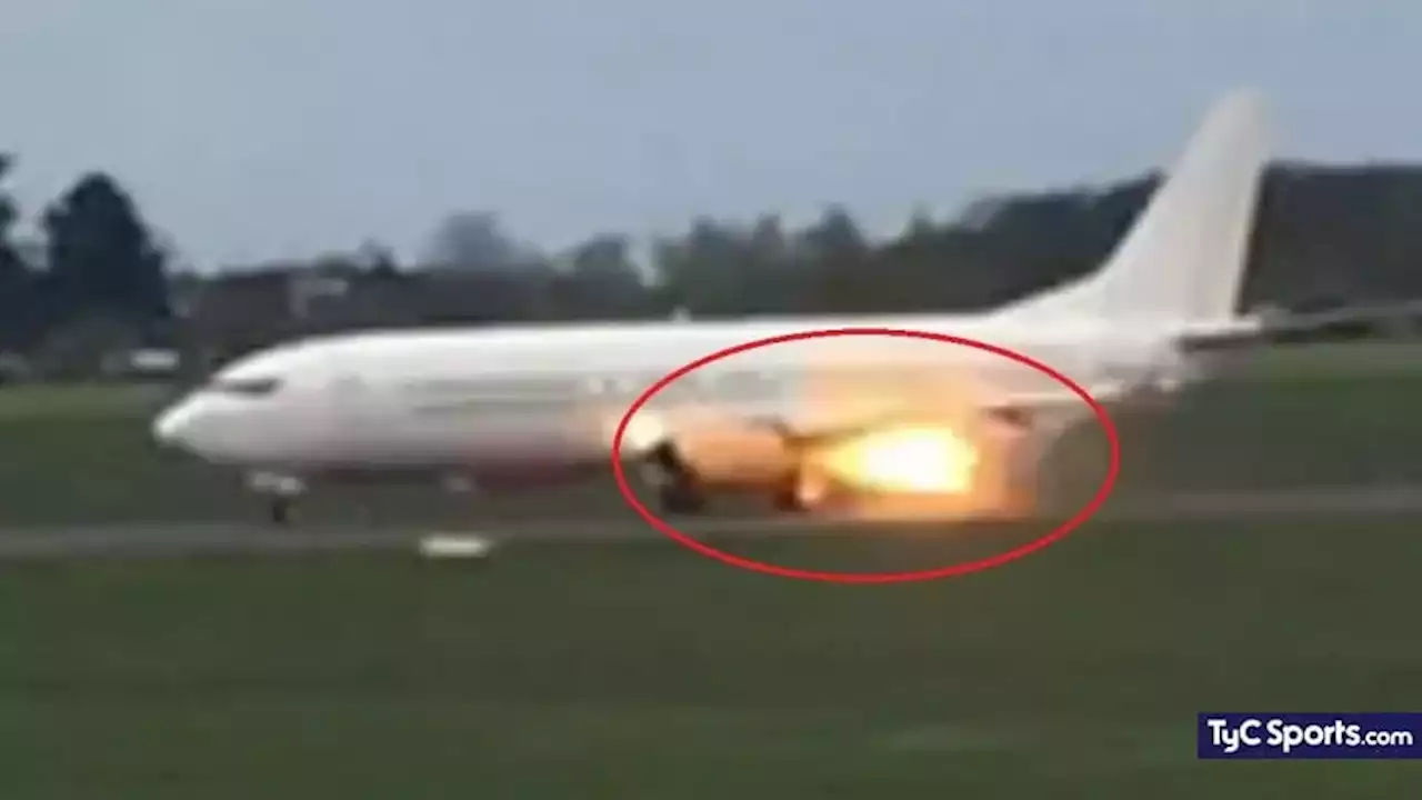 Tragedia evitada: se prendió fuego una turbina del avión del Arsenal femenino - TyC Sports