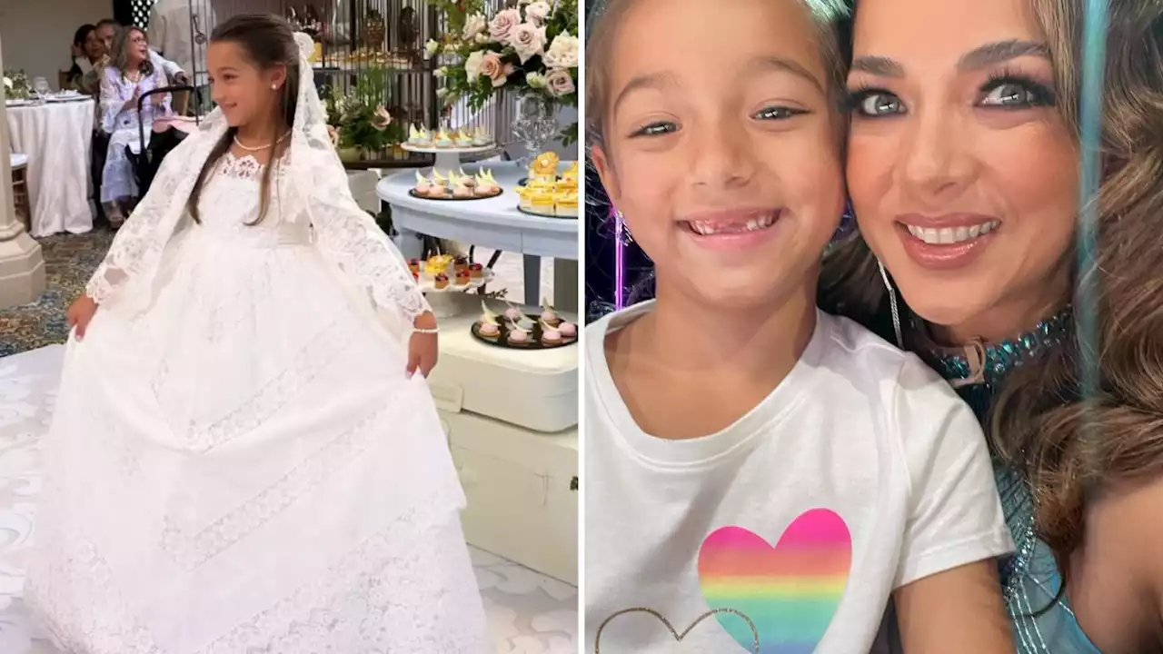 Adamari López y su hija usaron vestidos casi iguales en la comunión por esta especial razón