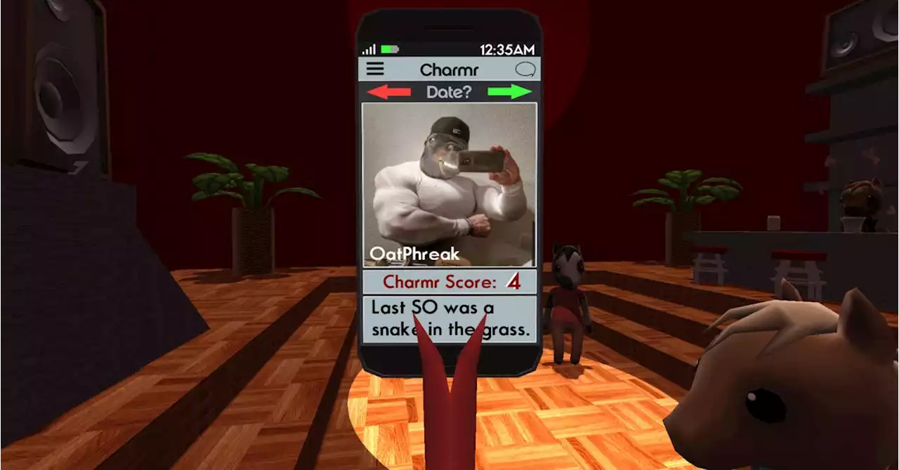 The makers of Octodad just released a free dating simulator where you play as a snake