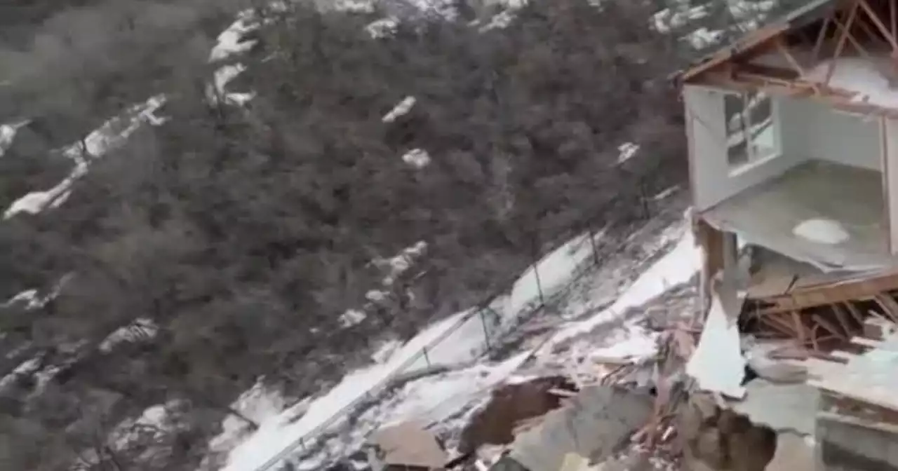 Residents evacuated after Utah homes slide off cliff into canyon