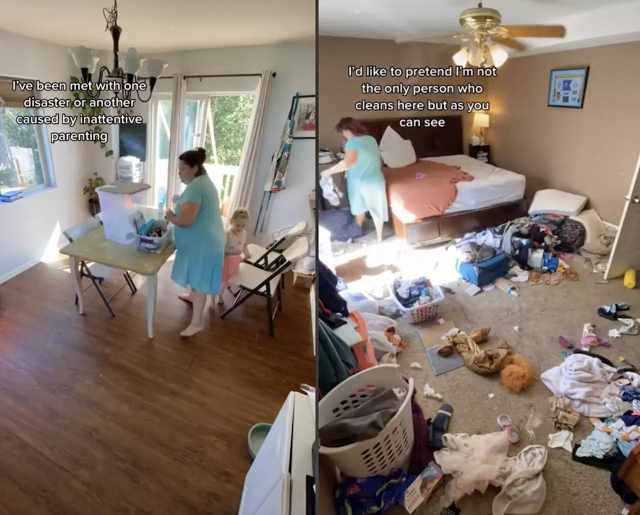 A woman secretly recorded her husband’s lack of housework. Then she left him