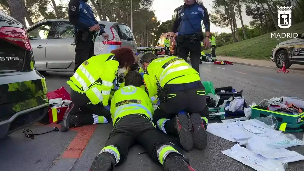 En estado grave un niño de 8 años tras ser atropellado por una moto en Madrid