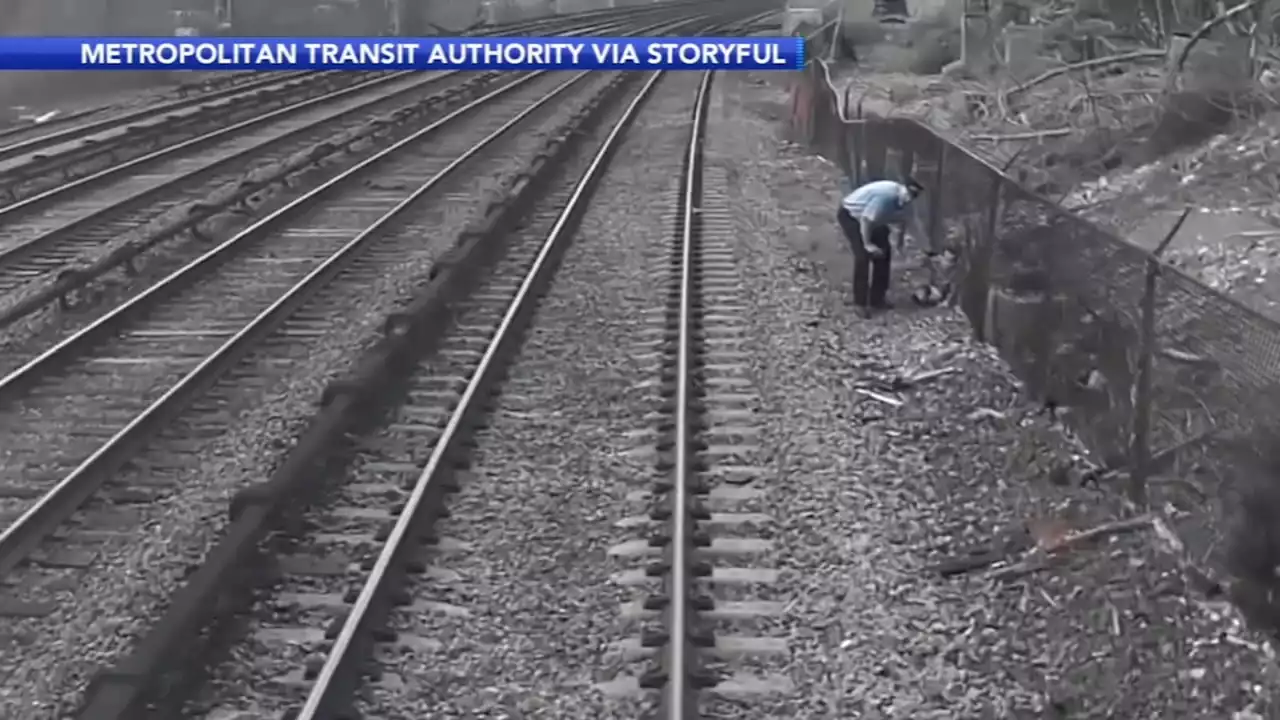 VIDEO: Child with autism rescued from train tracks near New York City