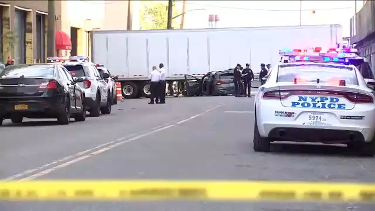 NYPD cruiser hits scooter driver in Bronx after earlier crash involving stolen SUV