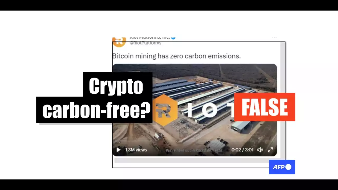 Claims that bitcoin mining has 'zero carbon emissions' are false