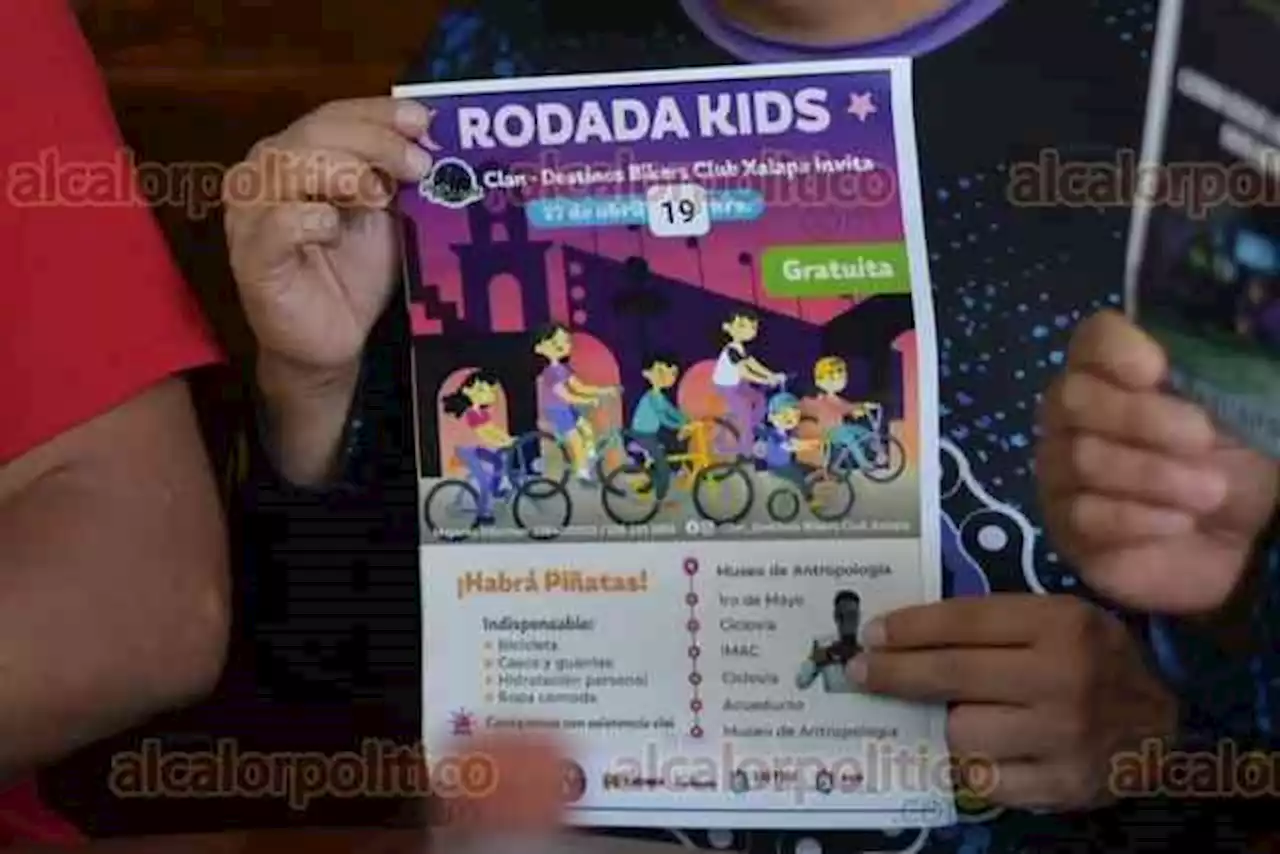 Ciclistas de Xalapa invitan a “Rodada Kids”