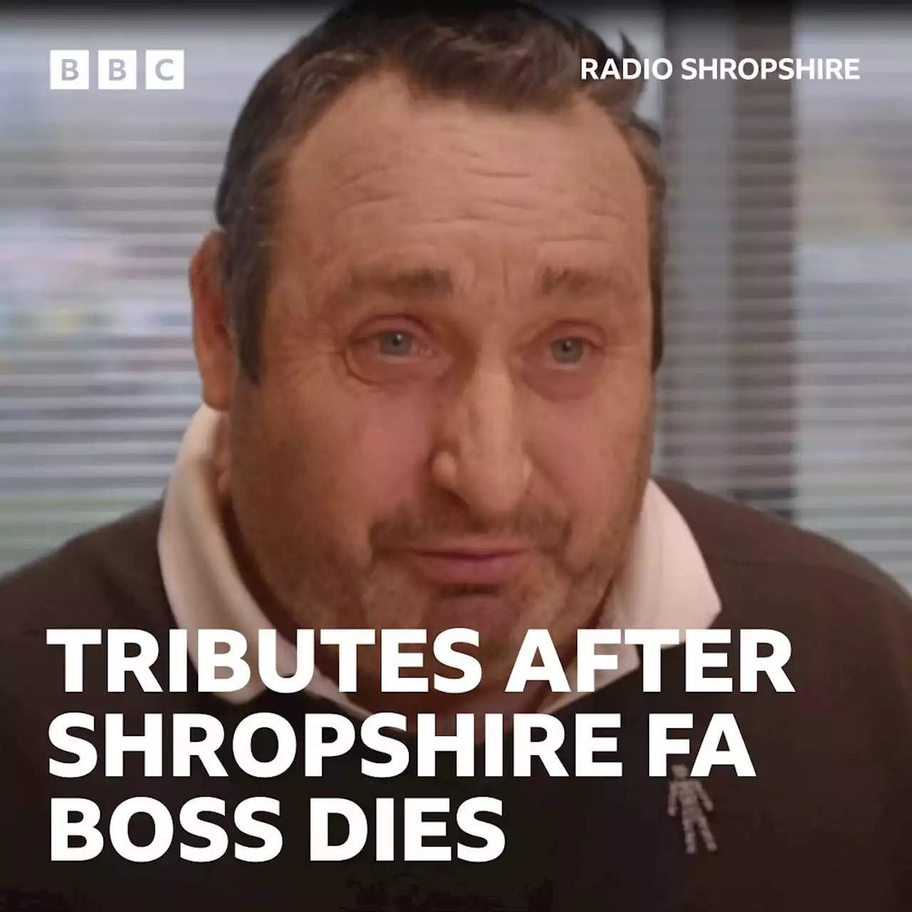 Tributes after sudden death of Shropshire FA boss