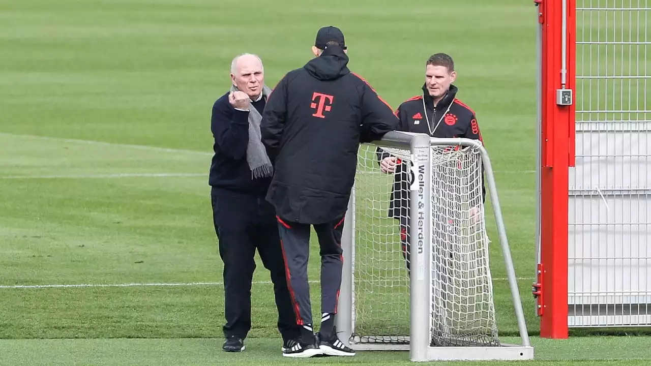 FC Bayern: Uli Hoeneß plötzlich beim Bayern-Training aufgetaucht