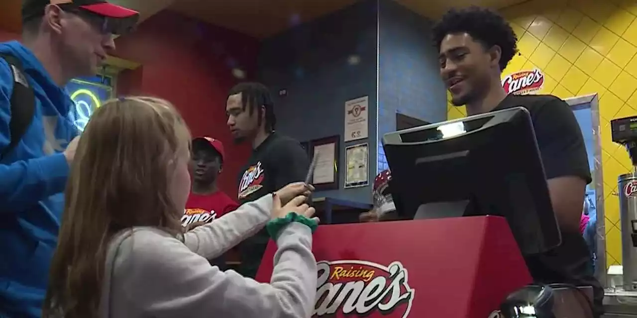 Top NFL prospects work at Raising Cane’s ahead of draft