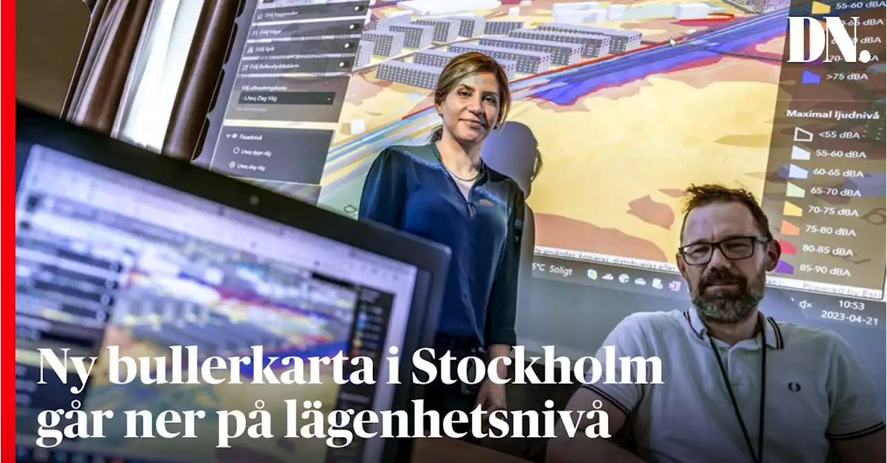 Ny bullerkarta i Stockholm går ner på lägenhetsnivå