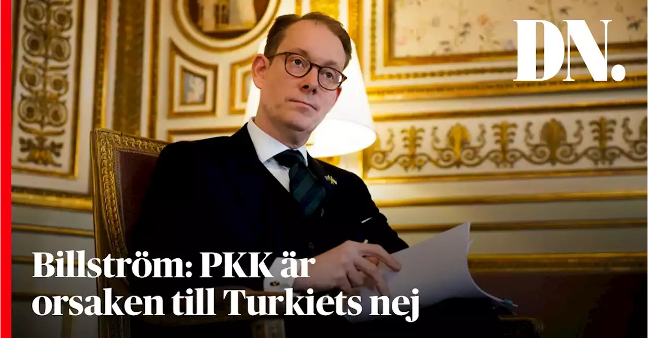 Billström: PKK orsaken till Turkiets nej till svenskt Natomedlemskap