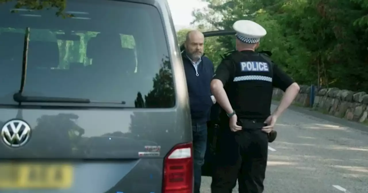 Moment Scotland's richest man caught speeding by cops before being handed fine