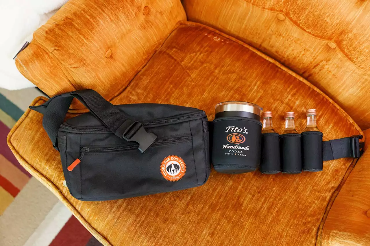 Tito's Made a Fanny Pack Mini-Bar for Dog-Walking