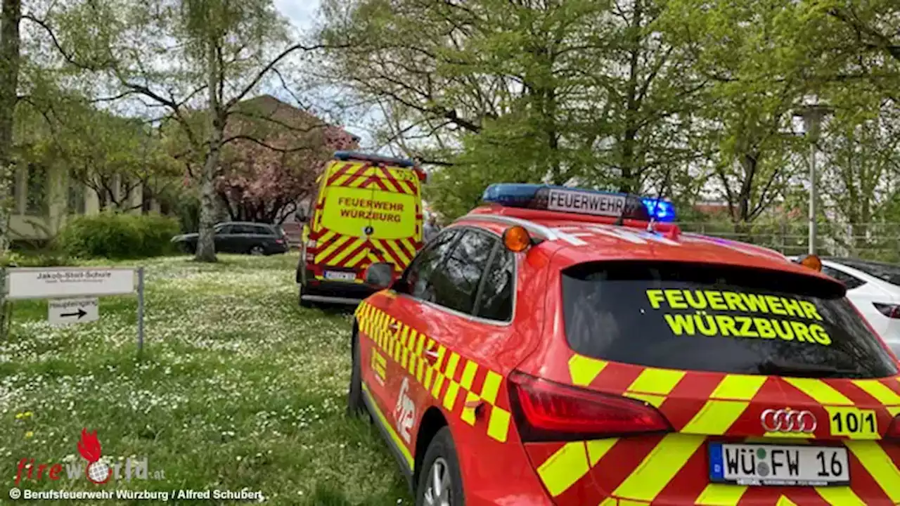 Bayern: Großeinsatz bei Brand in einer Schule in Würzburg