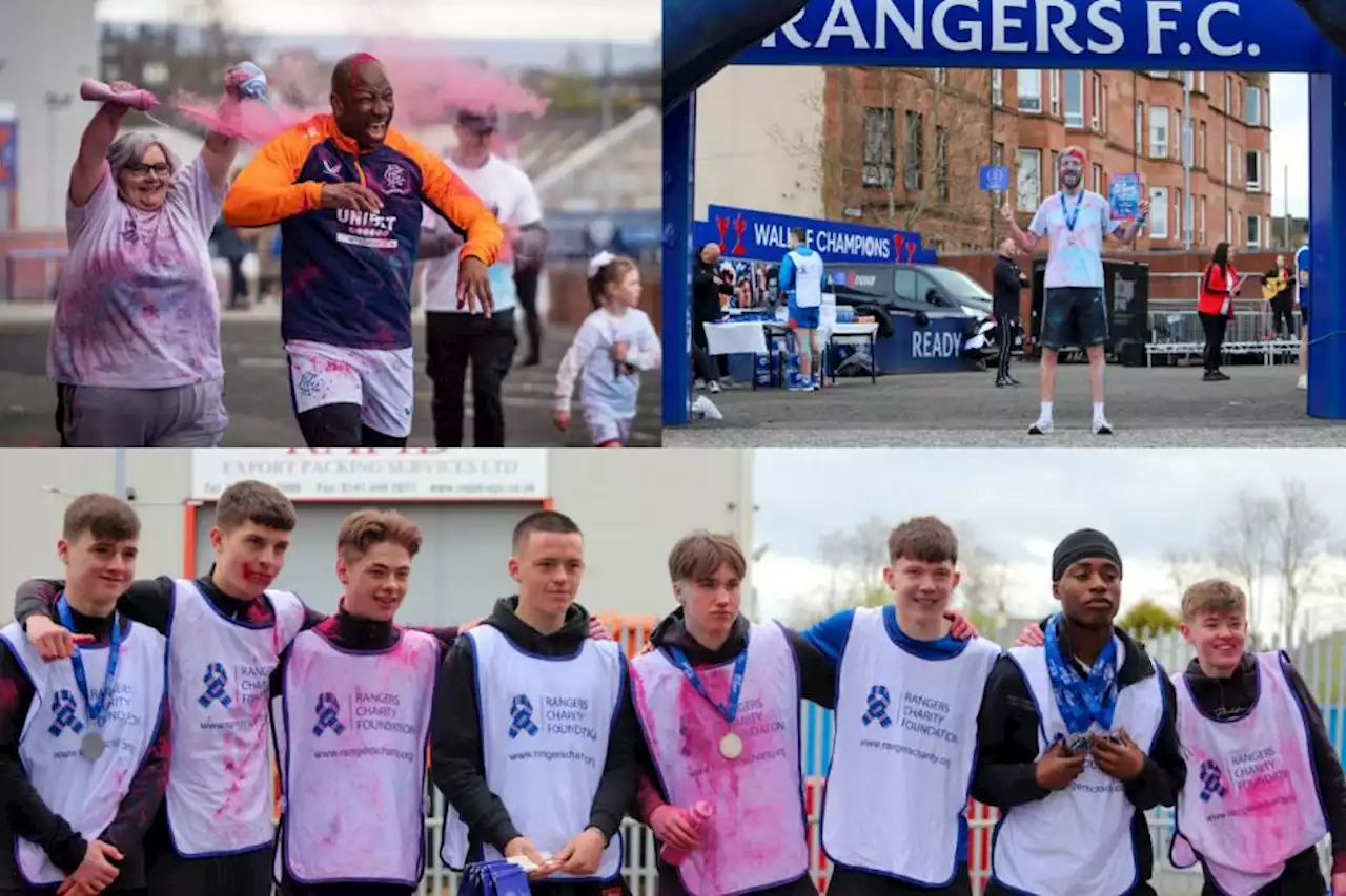 Ex-Rangers star joins 'hundreds' of Glaswegians for charity fundraiser