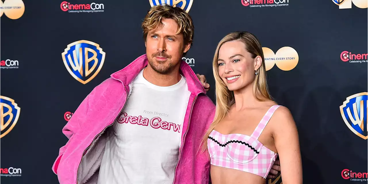 Margot Robbie and Ryan Gosling Channel Their 'Barbie' Characters in Coordinating Pink Looks