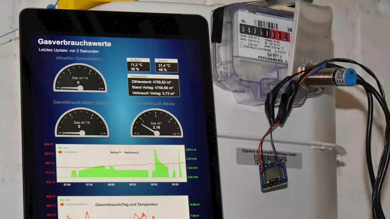 ESP-Projekt: Smarten Gaszähler mit Smart-Home-Integration basteln