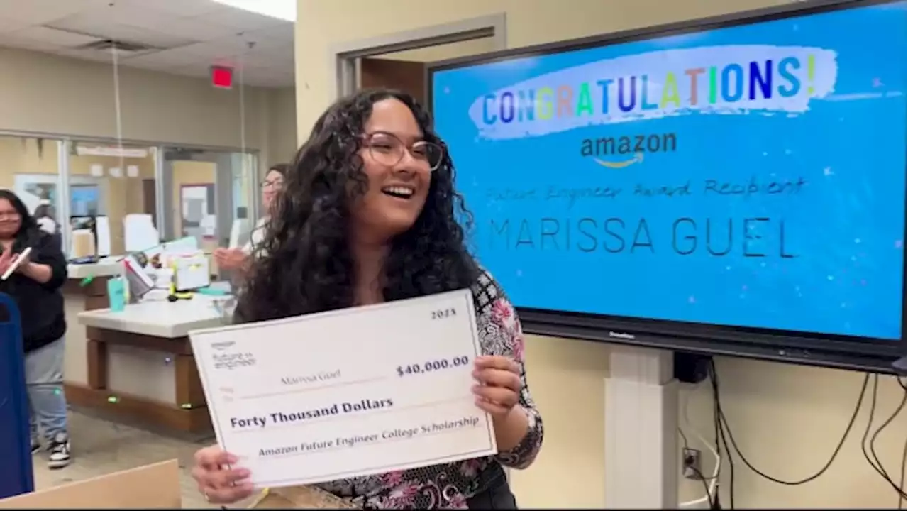 Harlandale ISD student surprised with $40,000 scholarship, paid internship from Amazon