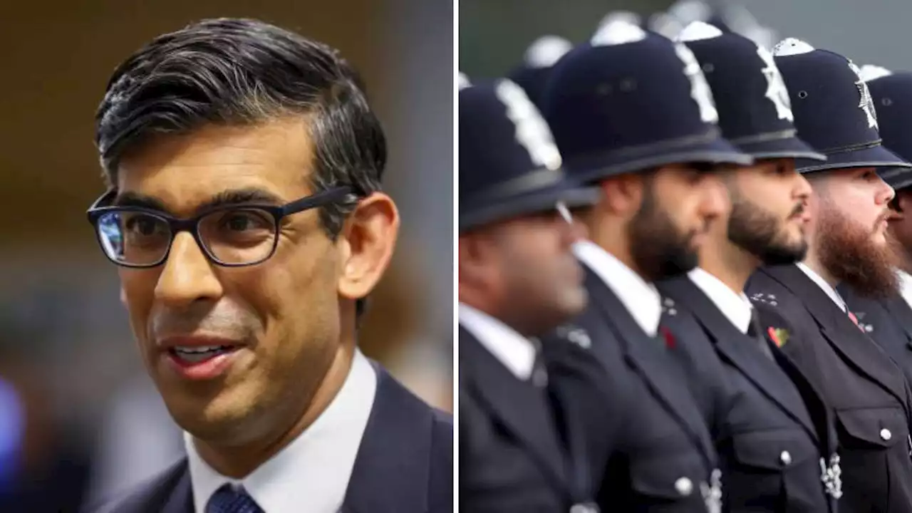 Rishi Sunak claims government has met its target of 20,000 new police officers