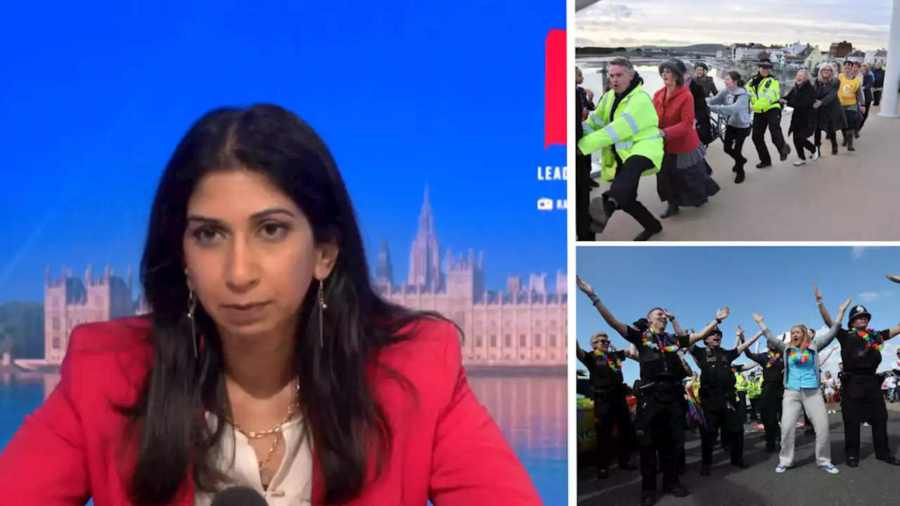 Braverman calls for more stop and search as she slams police for 'dancing in the street' and 'debating gender online'