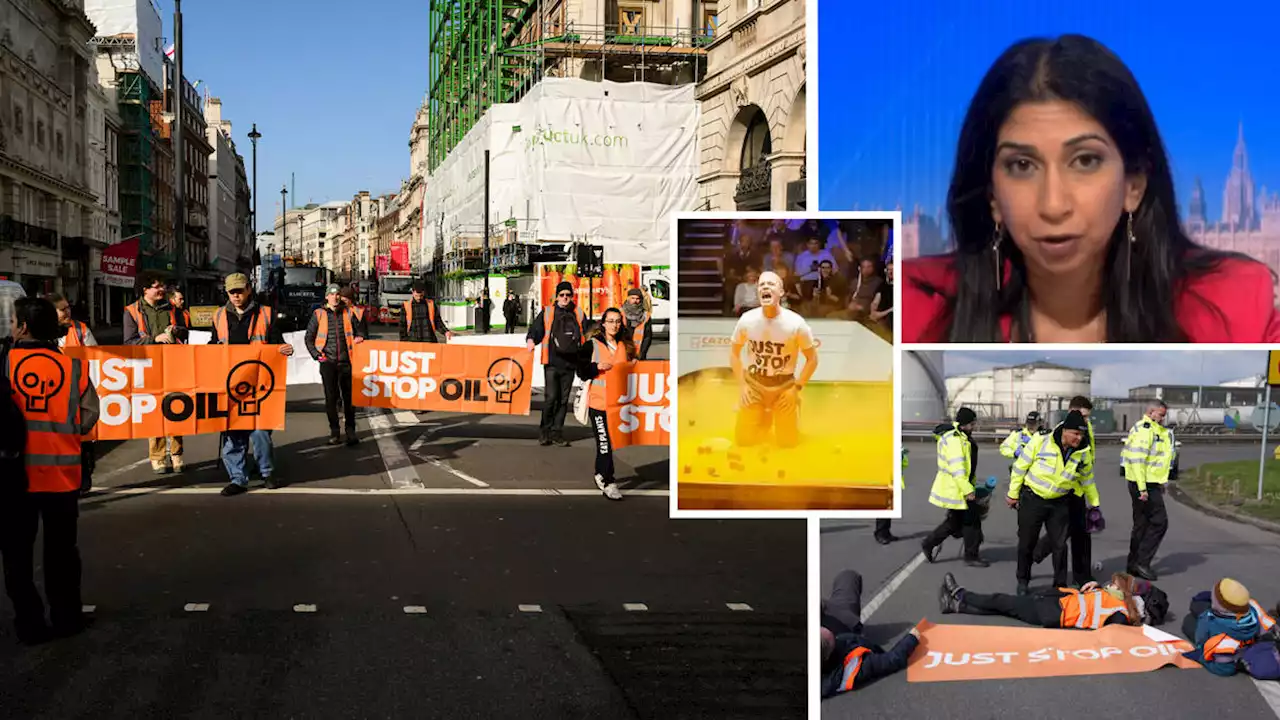 'They're causing misery!': Braverman slams 'militant eco-zealots' for 'selfish' protests as she urges police to step in