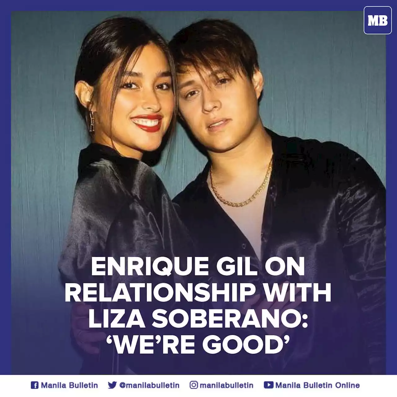 Enrique Gil on relationship with Liza Soberano: 'We're good'