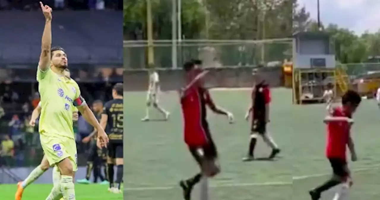 Niño le mete gol a los Pumas y lo festejó como Henry Martín