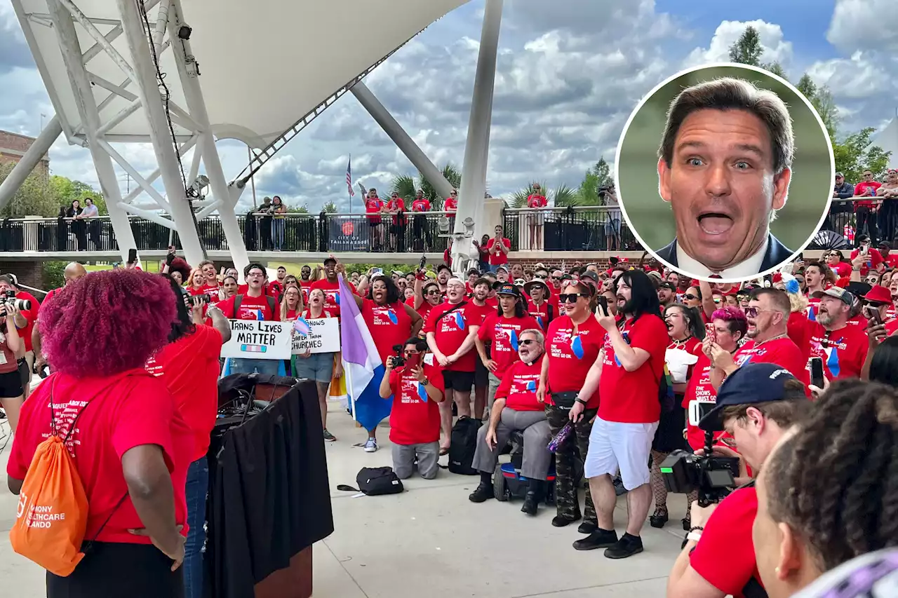 Drag queens blast Ron DeSantis, Florida lawmakers at Capitol protest