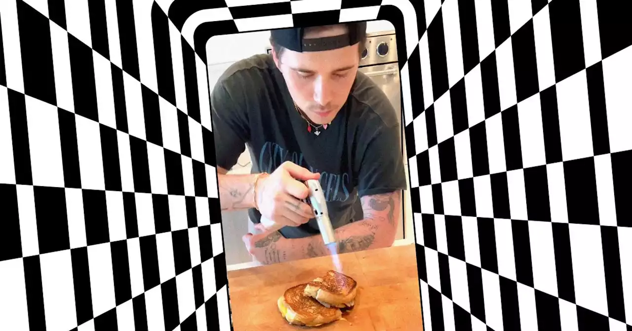 Why Is Brooklyn Beckham Blowtorching a Grilled Cheese?