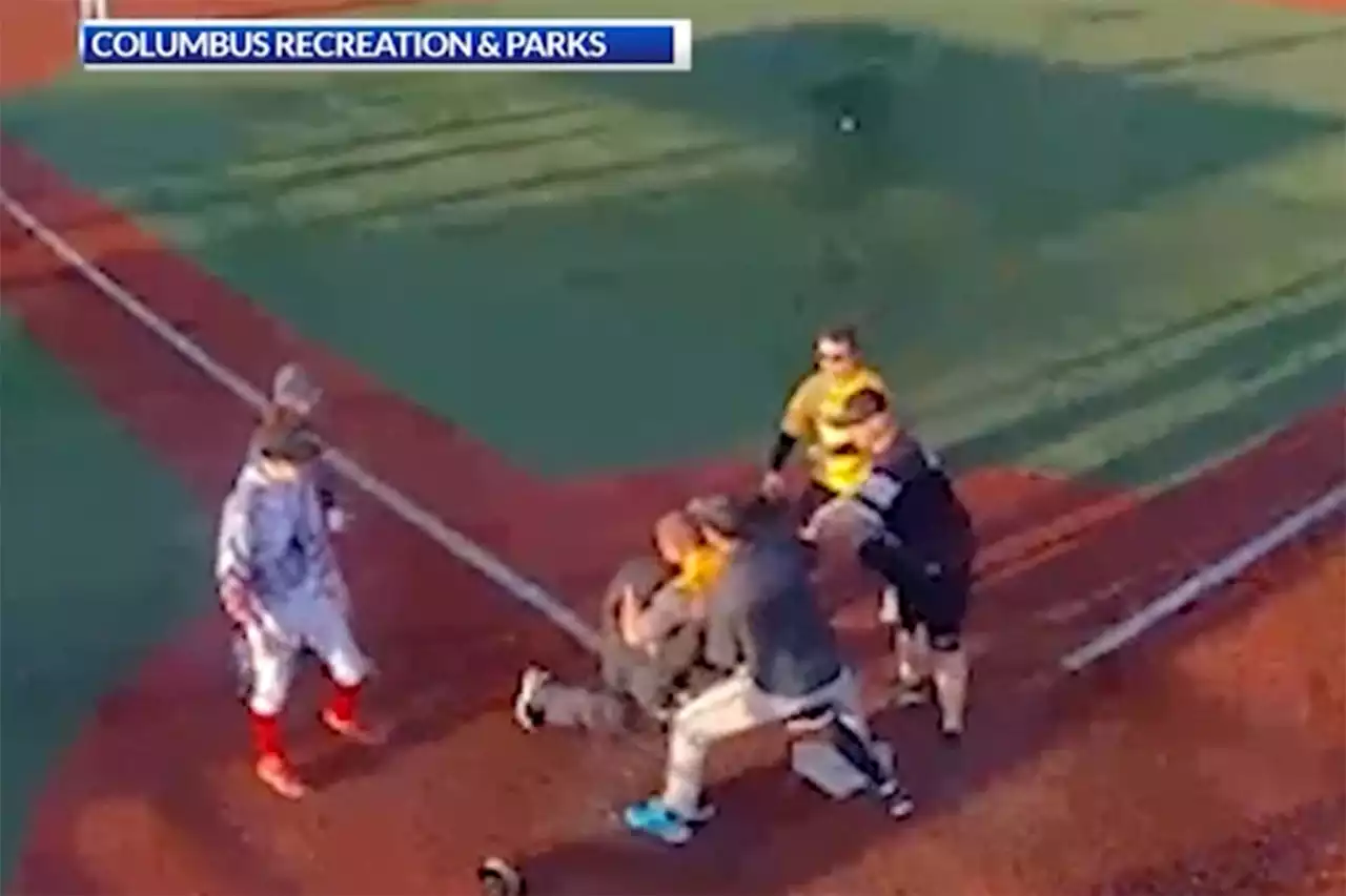 Ohio man attacks umpire after dispute at adult softball game: video