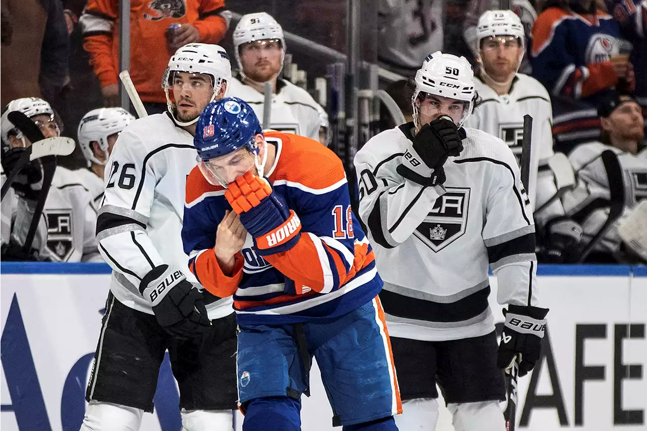 Oilers’ Zach Hyman scores a goal off his face in Edmonton’s win