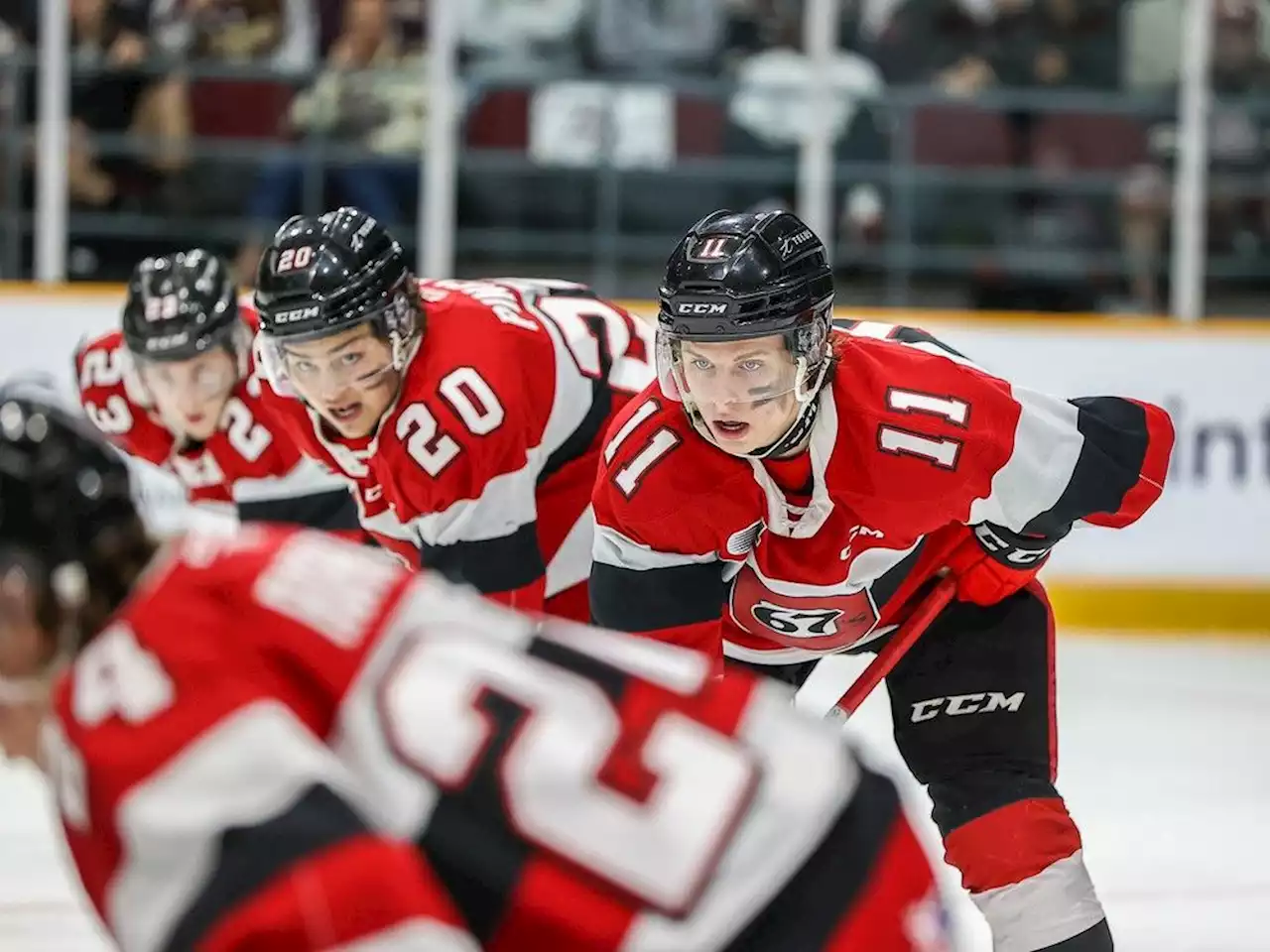 67's pack up their equipment after second-round playoff loss to Peterborough