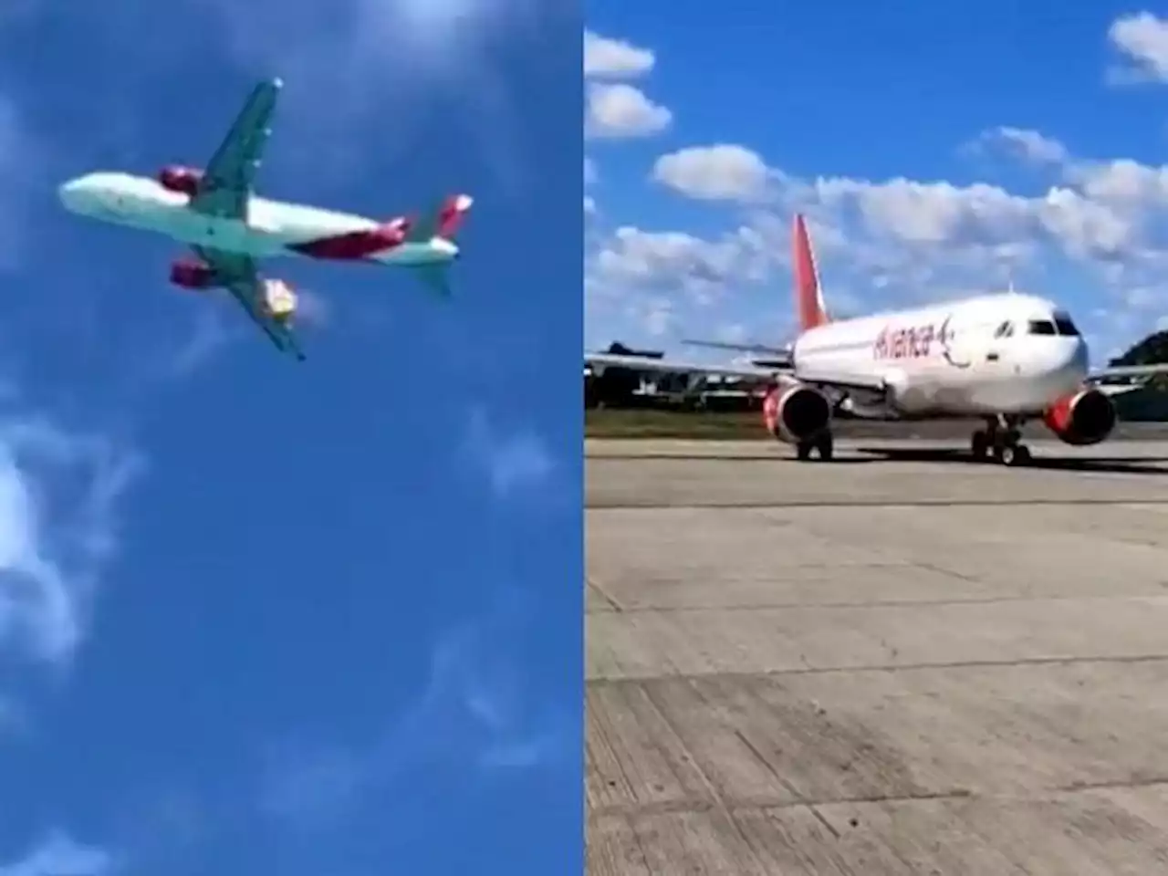 Video: avión que volaba de San Andrés a Bogotá aterrizó de emergencia