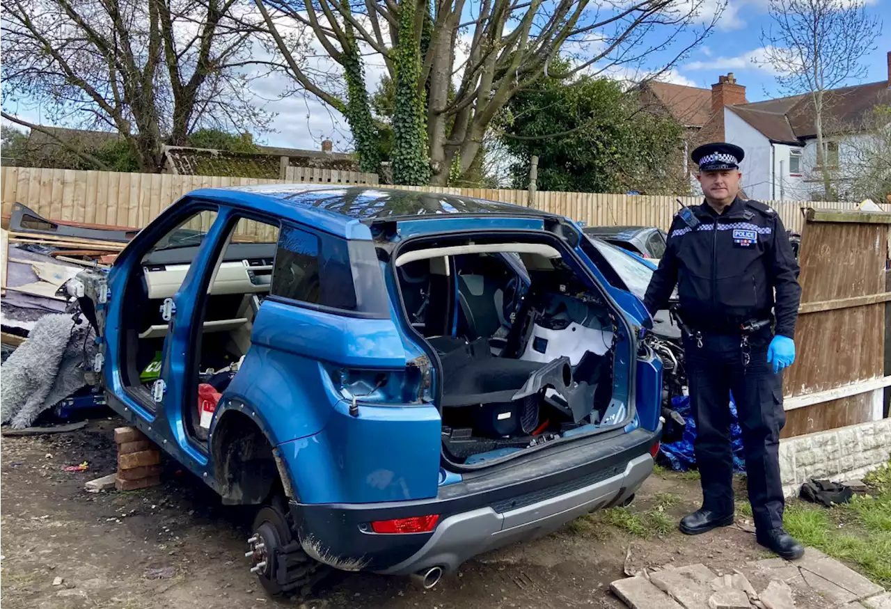 High end stolen cars recovered following discovery of chop shop in Telford