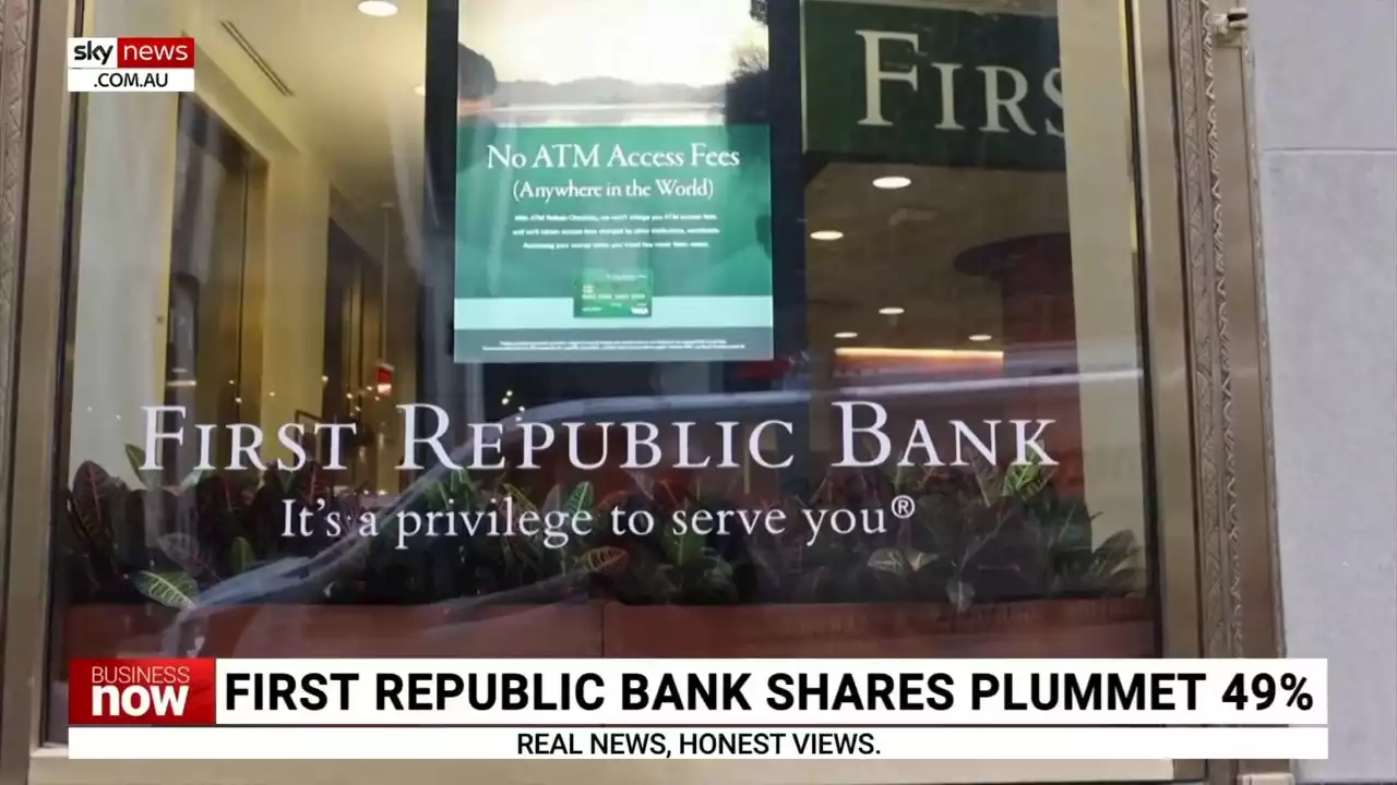 First Republic Bank shares plummet 49 per cent