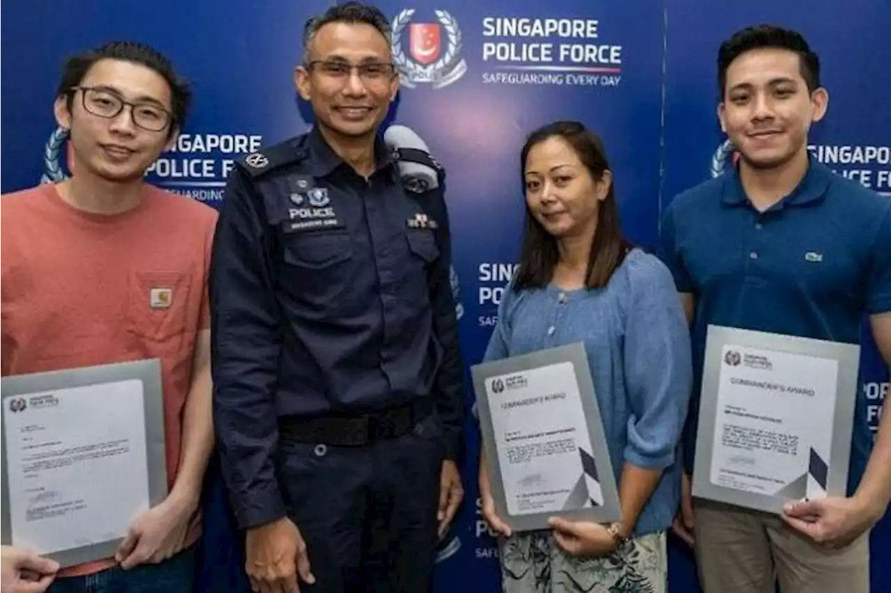 Trio commended for thwarting alleged outrage of modesty offences in trains