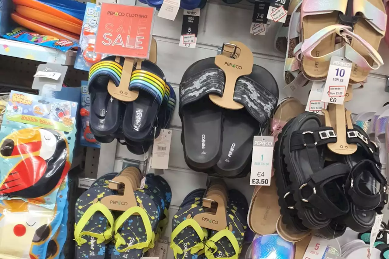 Shoppers are rushing to Poundland to nab cut-price shoes - including £1 sandals