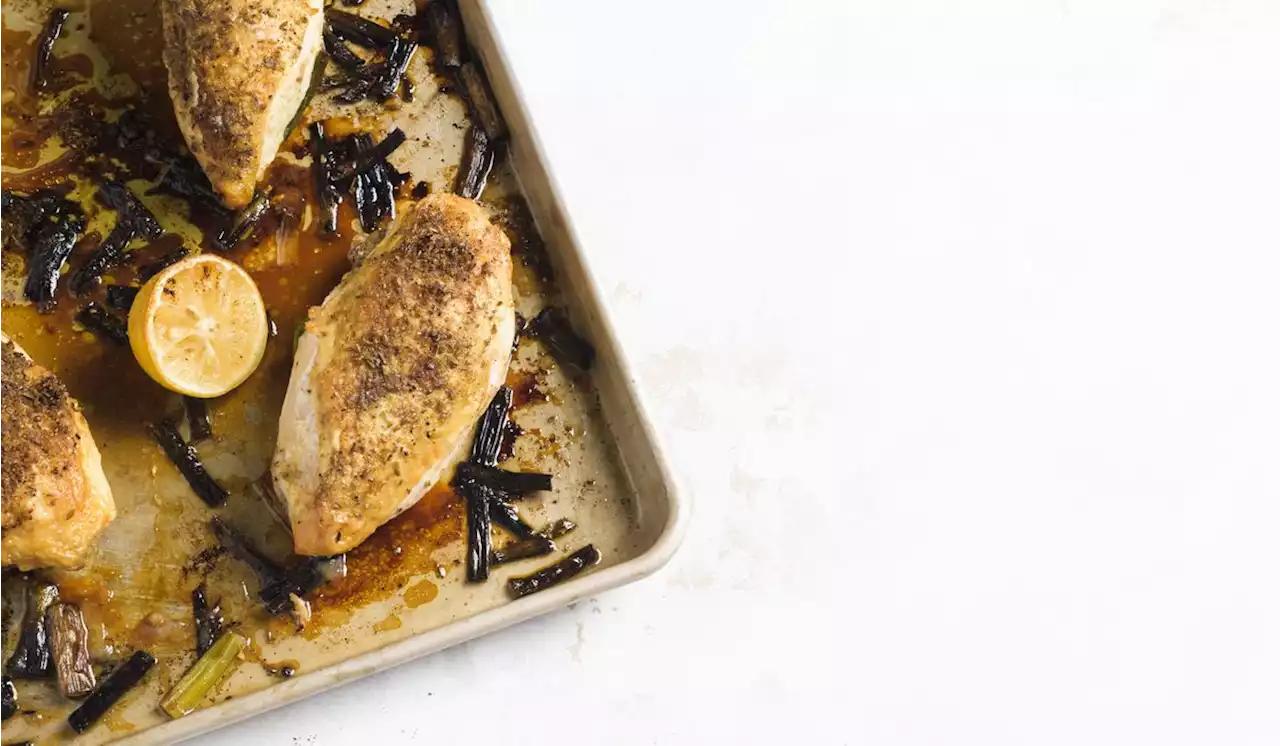 Fennel-crusted chicken and scallion: Traybakes pack big flavor into one-pan meals