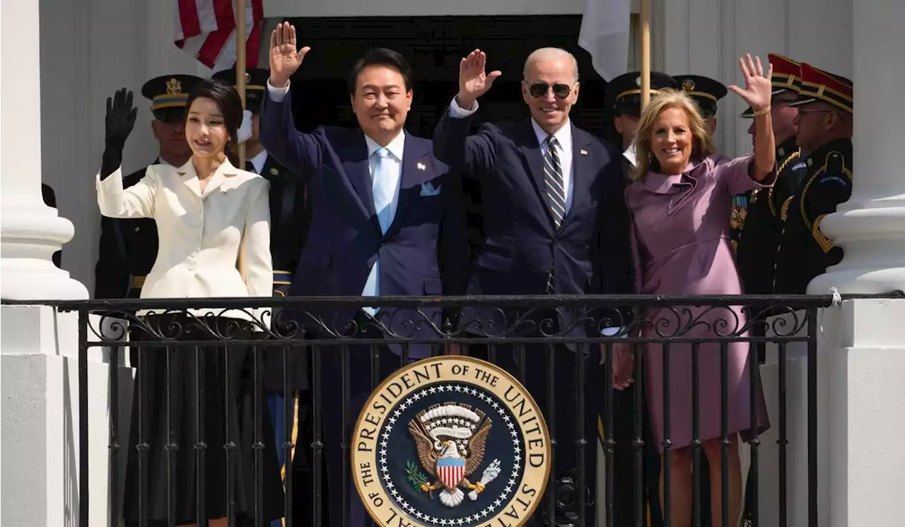 South Korean leader arrives at White House to celebrate alliance, face global challenges