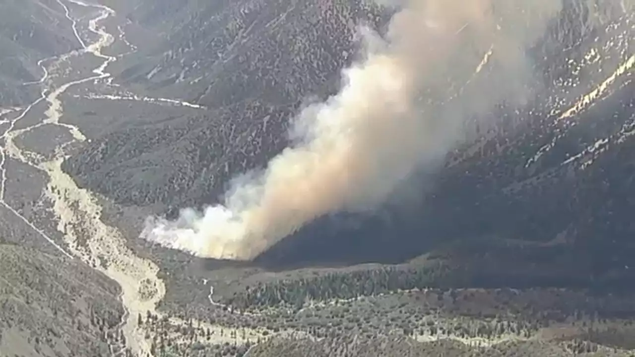 Brush fire erupts near Lytle Creek, spreads to 135 acres; no structures immediately threatened