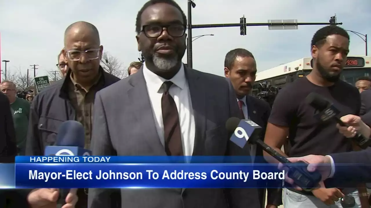 Mayor-elect Brandon Johnson to address Cook County Board in final meeting as commissioner