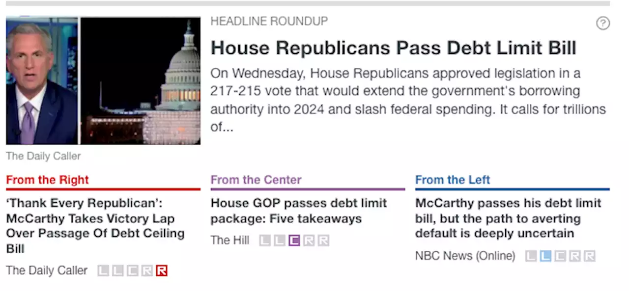 House Republicans Pass Debt Limit Bill