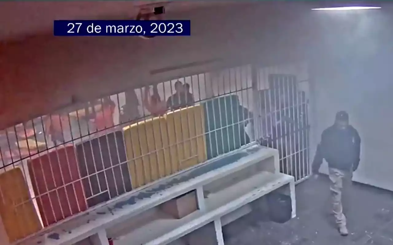 Difunden nuevo video de incendio en estación migratoria en Cd. Juárez