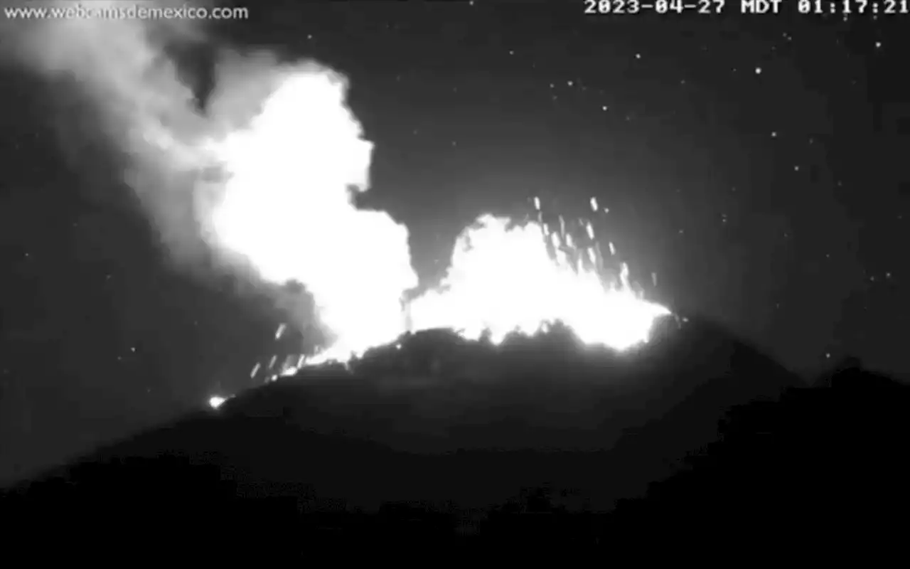 Popocatépetl registra explosión; suma más de 20 en una semana