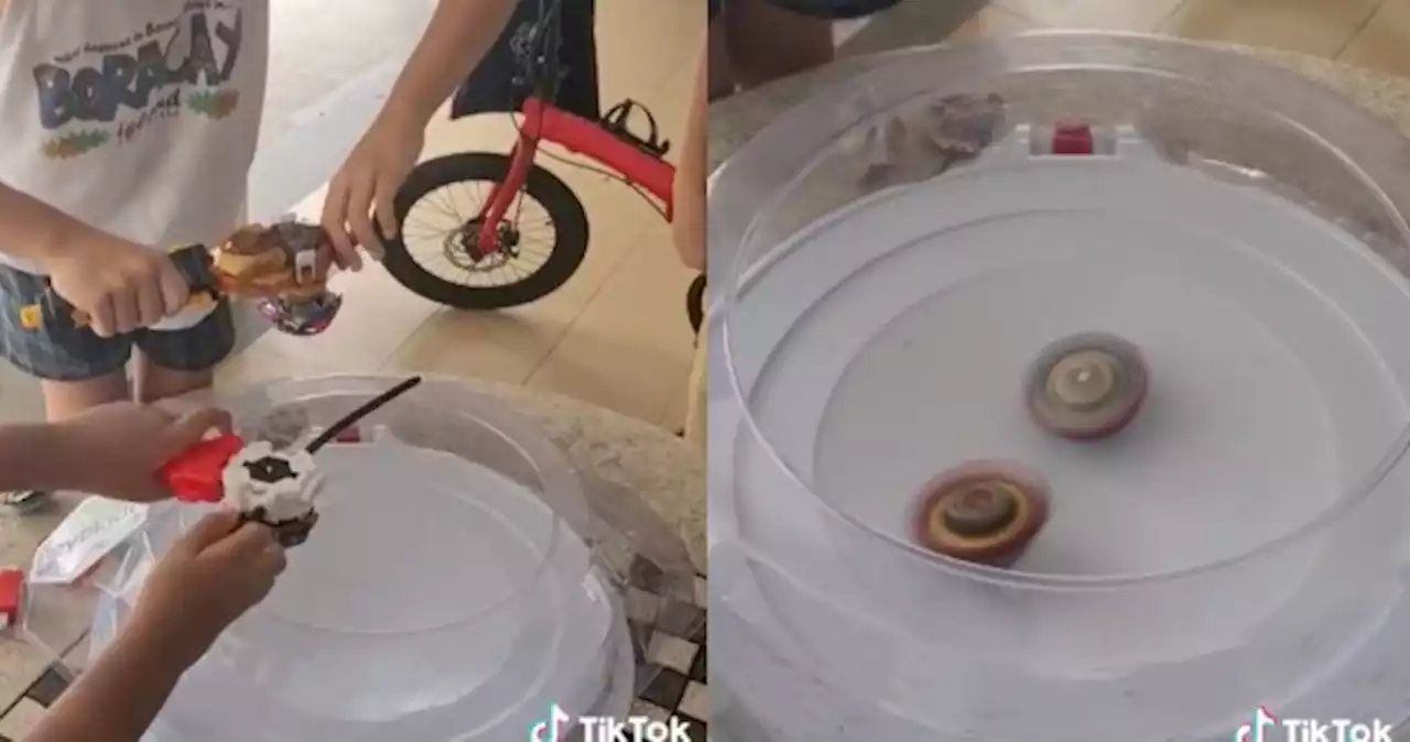 Let it rip: Kids play Beyblades at Yishun void deck, netizens digging the nostalgia