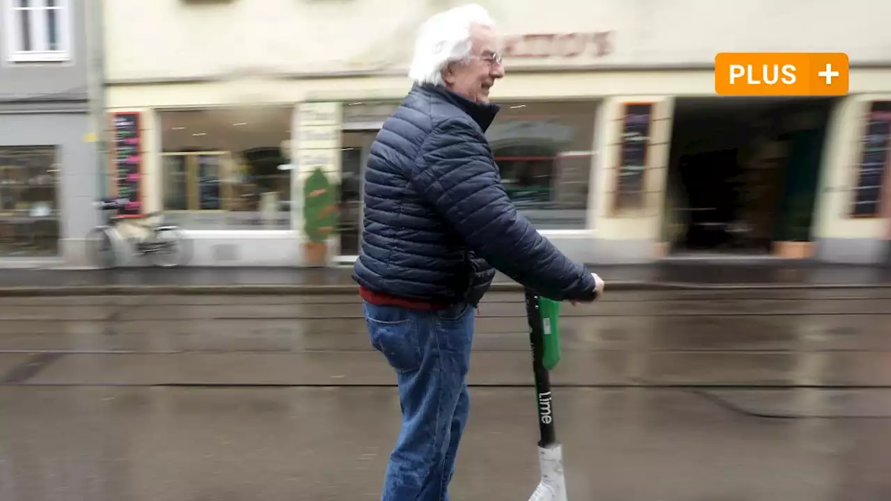 Rentner Walter Christ schwärmt: 'Der E-Scooter gehört zur Zukunft'