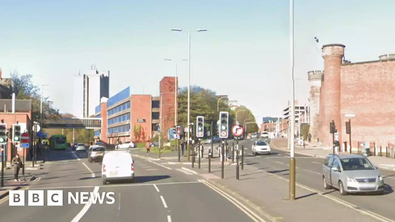 Leicester: Motorcyclist dies after lamp-post crash