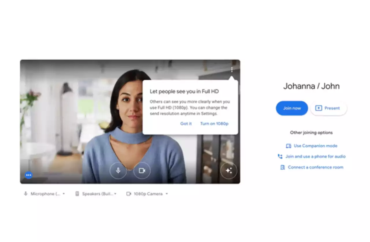 Google Meet finally adds 1080p support, but probably not for your account